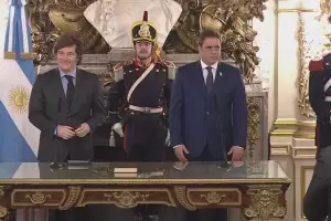 Milei tom juramento a Lisandro Cataln como nuevo ministro del Interior
