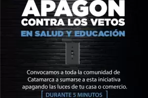 La UNCA convoca a un apagn contra los vetos en salud y educacin
