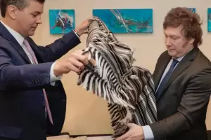 Milei expone en Paraguay mientras la oposicin se moviliza en Diputados