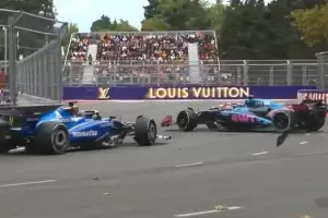 Choque y bronca: Albon arruin la carrera de Colapinto en Bak