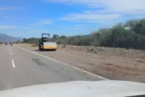 Trabajos en banquinas: piden circular con precaucin en la Ruta Nacional 38