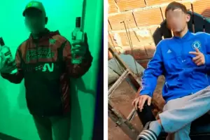 Dos hermanos desfiguraron a golpes a un hombre frente a su pequeo hijo