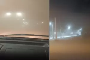 El Zonda caus daos y cortes de luz en varios sectores del Valle Central