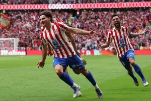 Con dos goles de Julin lvarez, Atltico de Madrid gole al Real Madrid