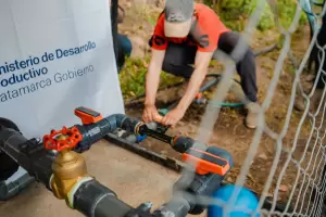 Productores de Mutqun recibieron sus kits de riego presurizado