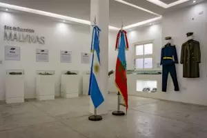 Inauguraron en F.M.E la 1 sala de Exposicin de la Guerra de Malvinas