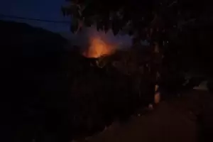 Preocupacin por un incendio en las serranas de Pomn