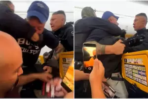 Despedida de solteros: pasajeros quisieron abrir la puerta del avin en pleno vuelo