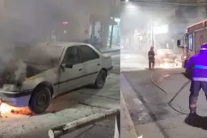 Susto en Catamarca: se prendi fuego un auto
