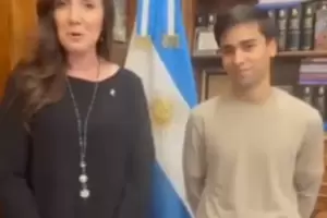 Orgullo de Catamarca: Santino Buteler estuvo con Villarruel antes del viaje a Miln