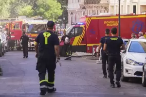 Derrumbe en Madrid de un edificio en obras deja atrapados y heridos