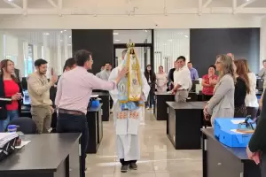 La Virgen del Valle visit Economa en su recorrido por instituciones de Catamarca