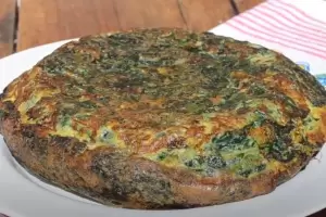 Tortilla de espinaca casera: una receta rpida, saludable y con productos frescos de Catamarca
