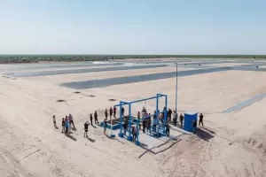 Jalil recorri la nueva Planta de Tratamiento de Efluentes Cloacales de Recreo