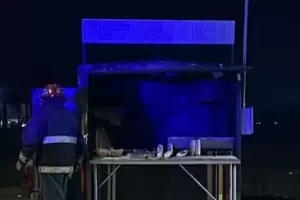 Se incendi en un carro bar en Catamarca y dej una trabajadora herida