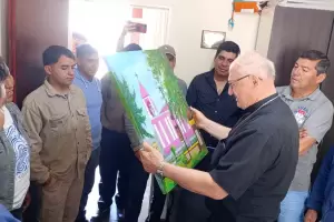 El Obispo visit instituciones y las comunidades de Iloga y Tintigasta