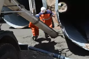 Vialidad Nacional avanza con la obra de reconstruccin de una alcantarilla en RN 60, en La Cbila