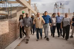 El Gobernador supervis la construccin de la nueva Escuela Tcnica de Tinogasta