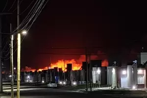 Feroz incendio en la Planta de Tratamiento de Residuos de Catamarca