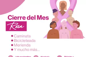Cierre del Mes Rosa: jornada recreativa en El Portezuelo para promover la prevencin