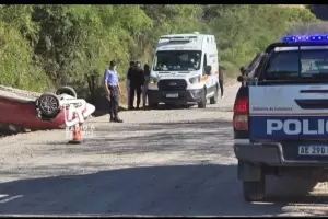 Conductor volc en el bypass de Beln por esquivar un animal