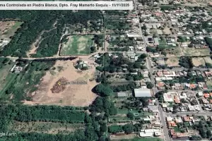 Atencin: realizan una quema controlada en Fray Mamerto Esqui