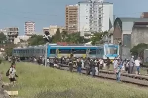Descarril una formacin del tren Sarmiento en Liniers: 20 heridos