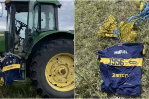 La camiseta de Russo que Boca lanz al cielo apareci intacta en Uruguay