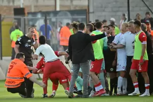 El rbitro Andrs Gariano amenaz al DT de Huracn: "Te voy a romper todo"