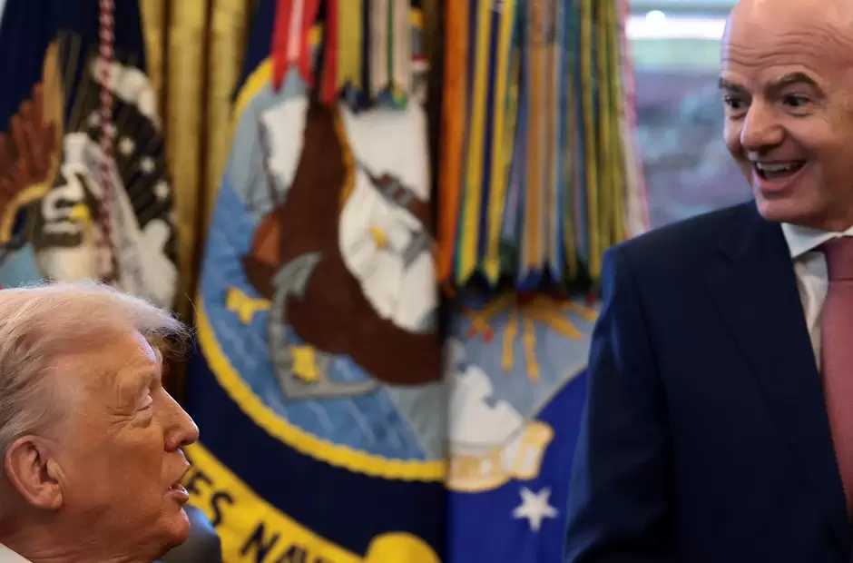 Donald Trump y Gianni Infantino