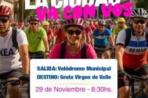 Habitos saludables: La Capital organiza una gran bicicleteada comunitaria