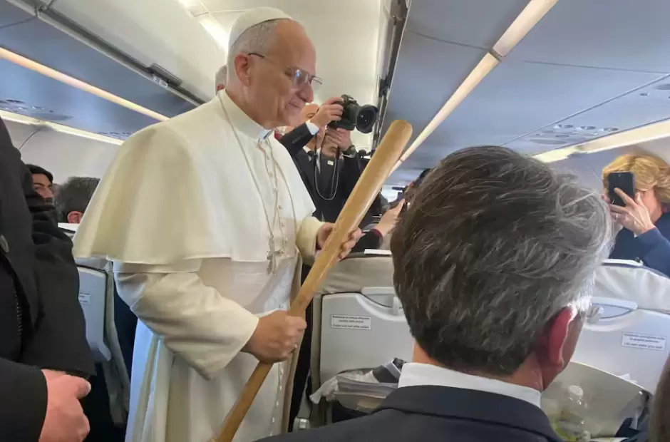 Papa Len durante el viaje al Lbano