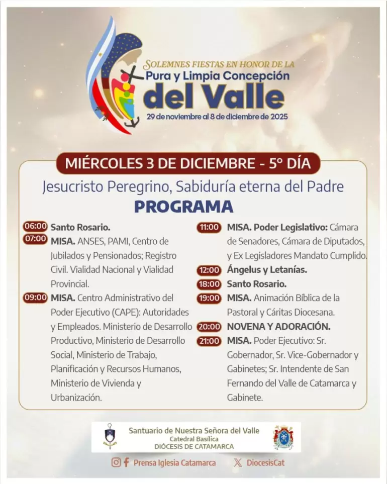 programa virgen miercoles