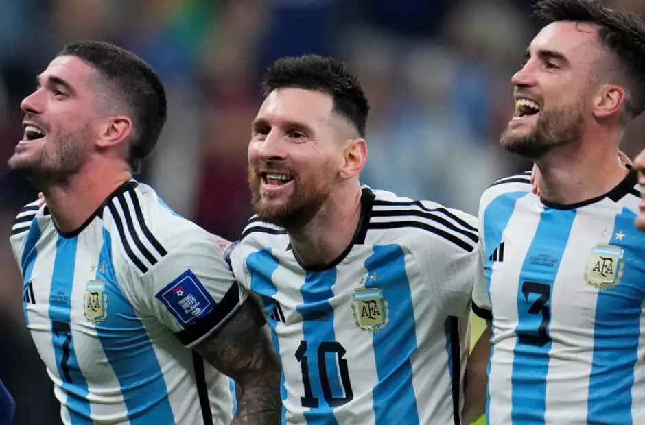 Messi, De Paul y Tagliafico