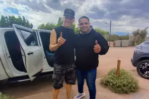 Jean Carlos graba su prximo videoclip en los paisajes imponentes de Fiambal