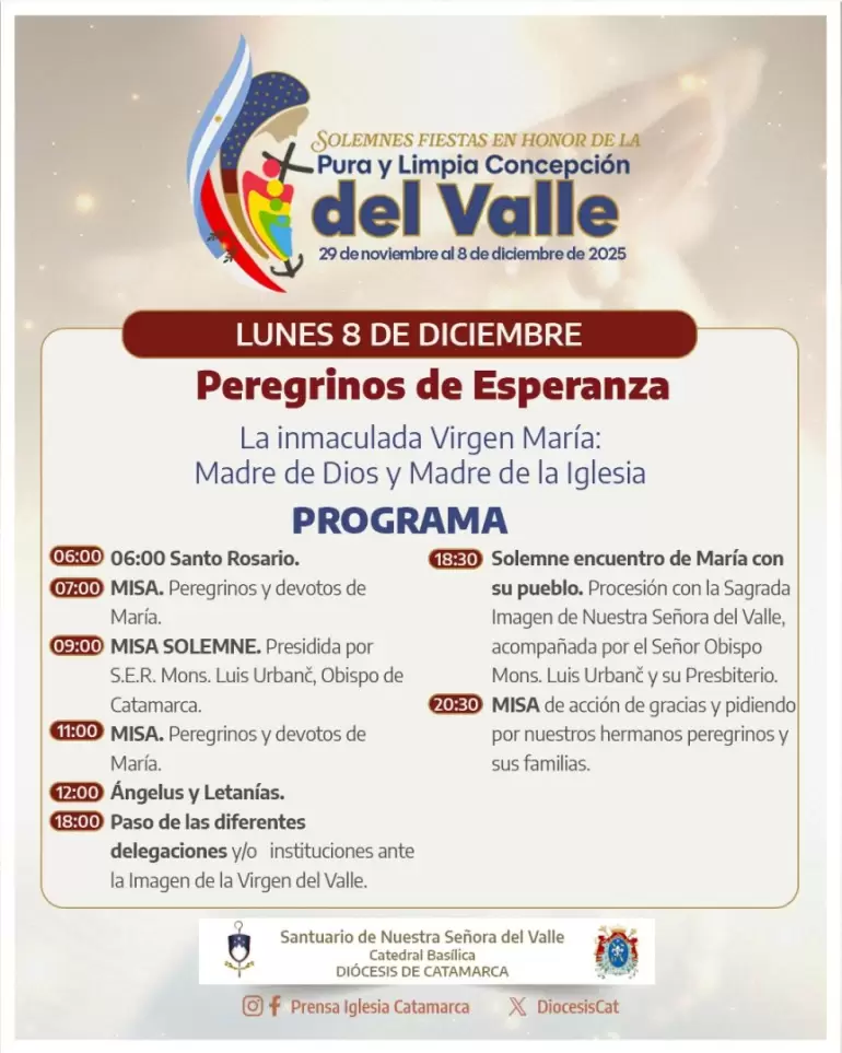programa virgen lunes
