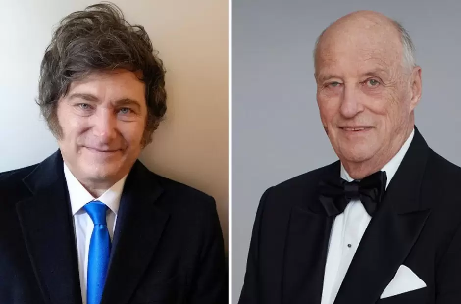 Milei y el rey Harald V