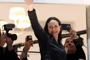 Mara Corina Machado reapareci en Oslo tras ms de un ao en la clandestinidad