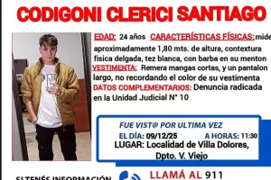 Intensa bsqueda de un joven de 24 aos en Catamarca