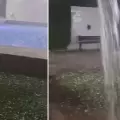 VIDEO: as fue la sorpresiva cada de granizo en Catamarca