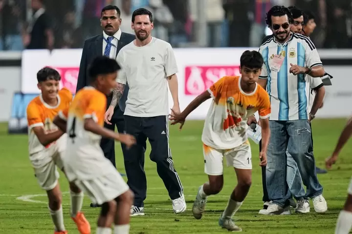 messi en la india