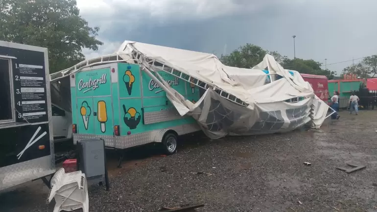 temporal predio destrozos