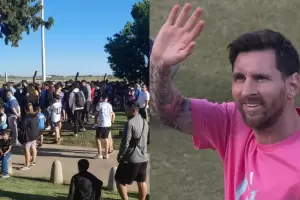 Messi volvi� a la Argentina tras su gira por la India y ya disfruta de sus vacaciones