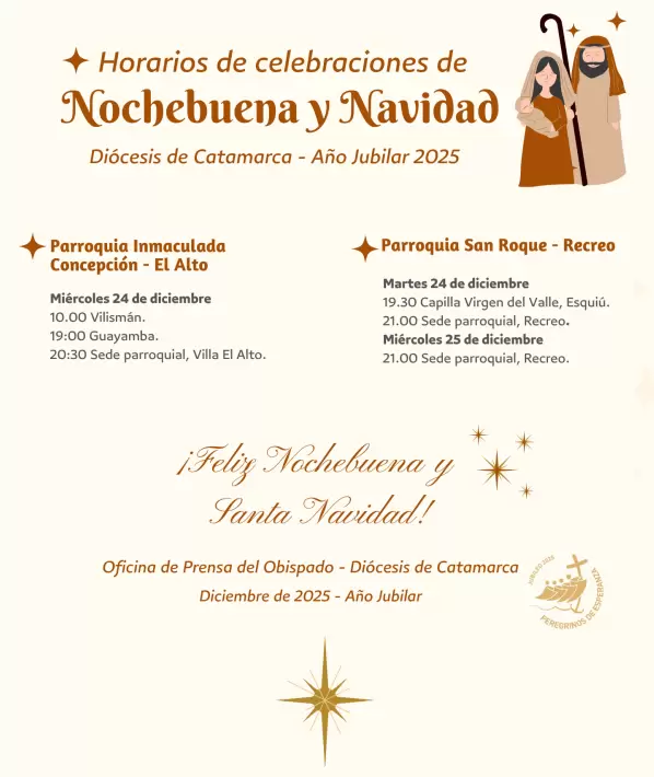 celebraciones navidad horarios