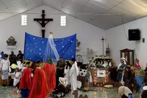 Emoci�n y fe en Catamarca: la comunidad Virgen de Luj�n celebr� la Navidad con un pesebre viviente