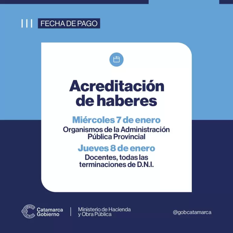 El Gobierno defini� la fecha de pago de los haberes de diciembre