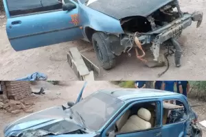Catamarca: Chocaron contra una vivienda y una mujer termin� hospitalizada