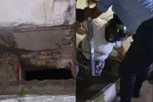 Mujer se refugiaba de la lluvia y cay� a una cisterna en Catamarca