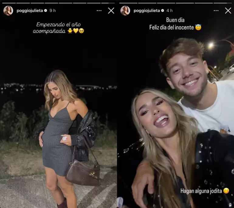 Julieta Poggio fingi� estar embarazada. (Foto: Instagram/poggiojulieta)