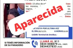 Buena noticia: encontraron a la menor de 13 a�os